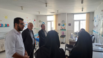 بازدید سرپرست معاونت بهداشتی دانشکده علوم پزشکی ساوه از مرکز جامع سلامت علوی